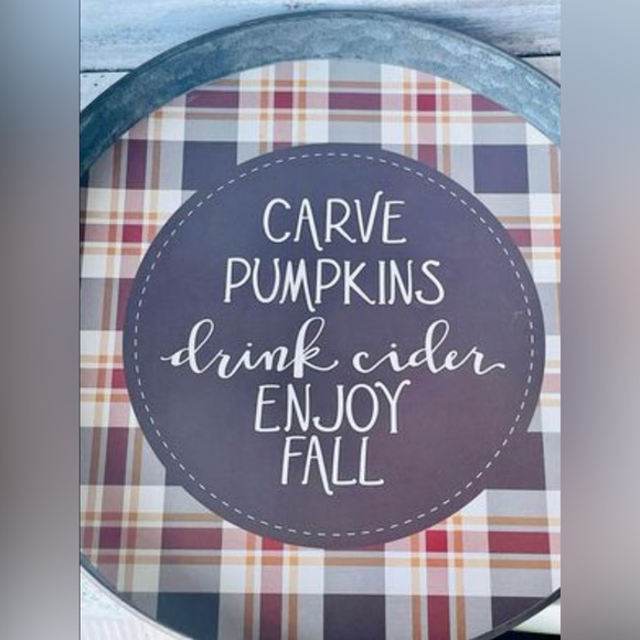 *Carve Pumpkins Galvanized Metal Tray - Picture 4 of 10